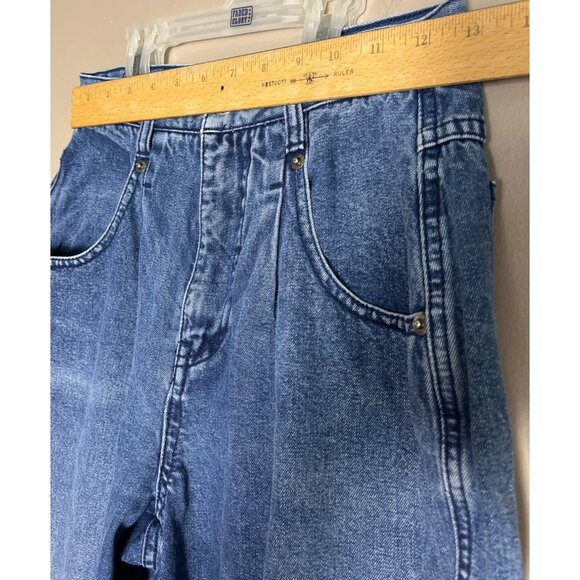 Vintage Brittania Jeans 80s High Waist Defining Tapered Cotton Womens XS - Picture 7 of 12